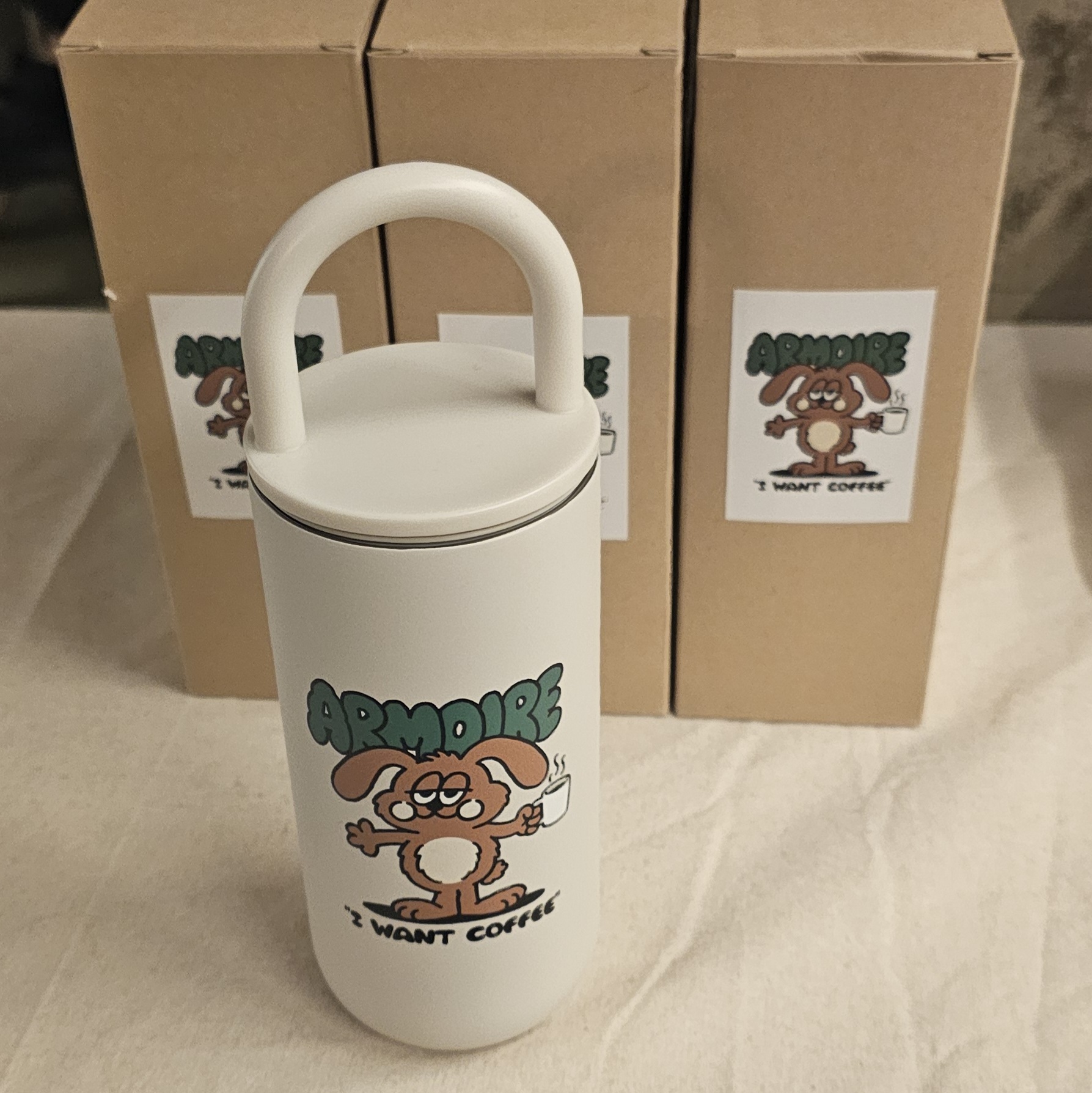 MouseRabbit 鼠兔咖啡廳ARMOIRE 手拿保溫瓶