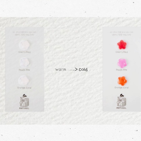 Artigel 可以根據冷熱變色的神奇指甲油