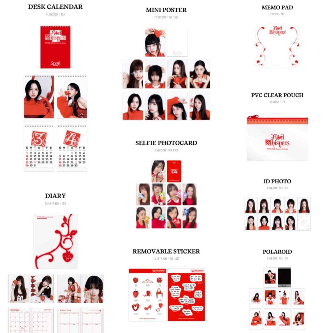 TWICE RED WHISPERS Seasons Greetings 2026