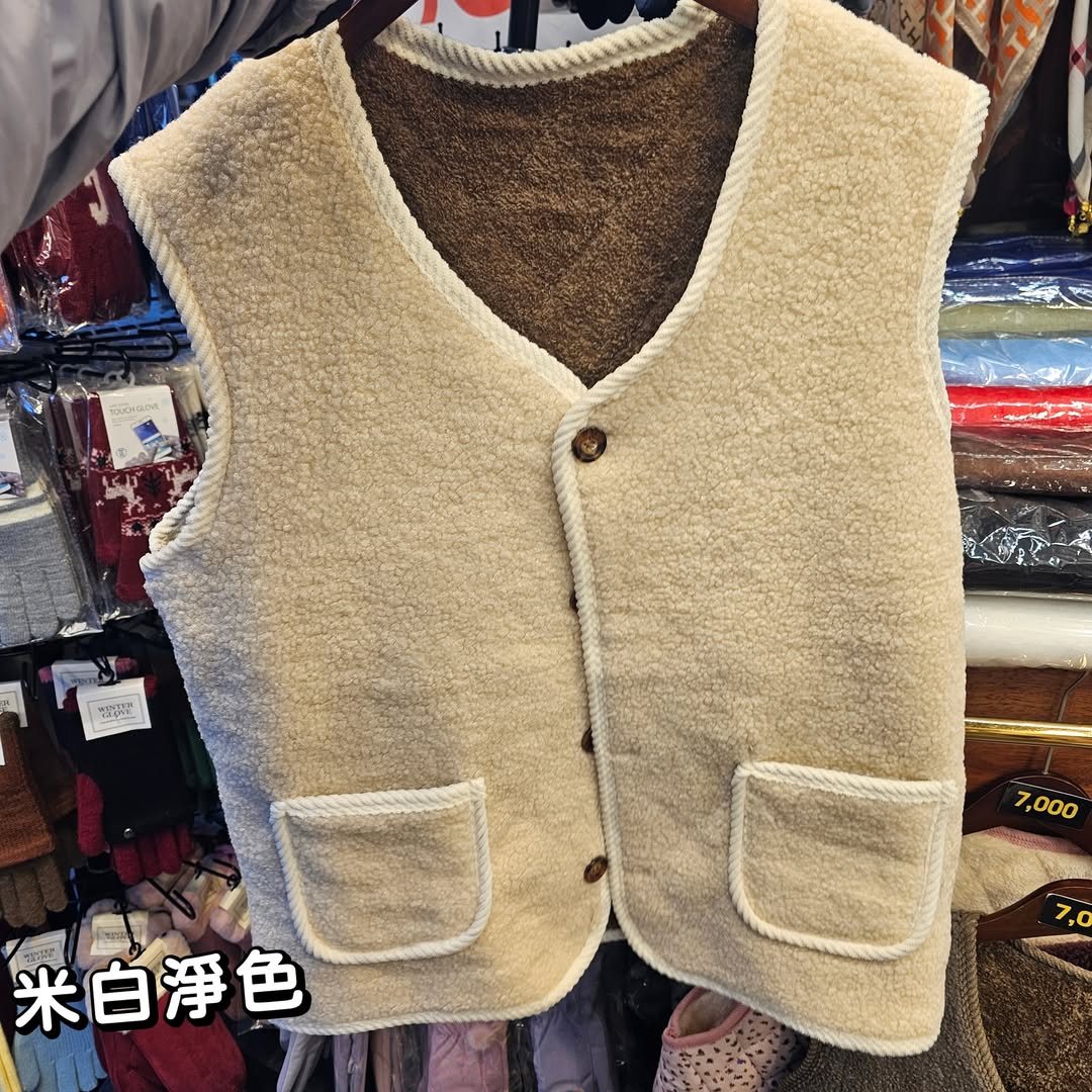 韓國國民淨色純色背心