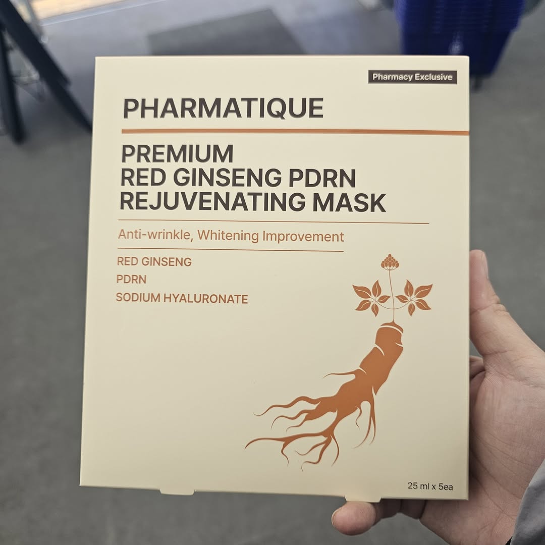 PHARMATIQUE PDRN 黃金/紅蔘玻尿酸面膜 (6張入)