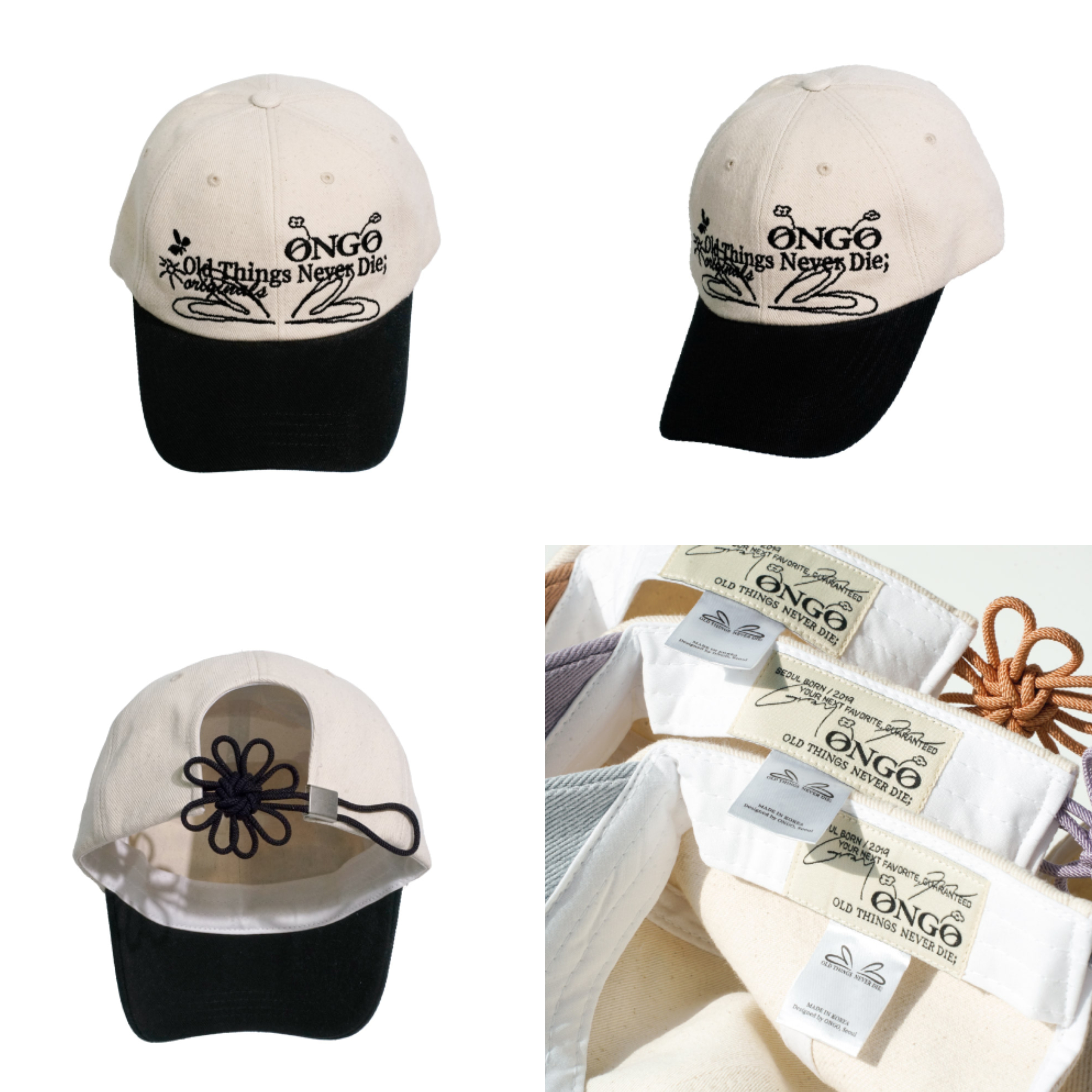 花花繩結Cap帽 FLOWER KNOT CAP