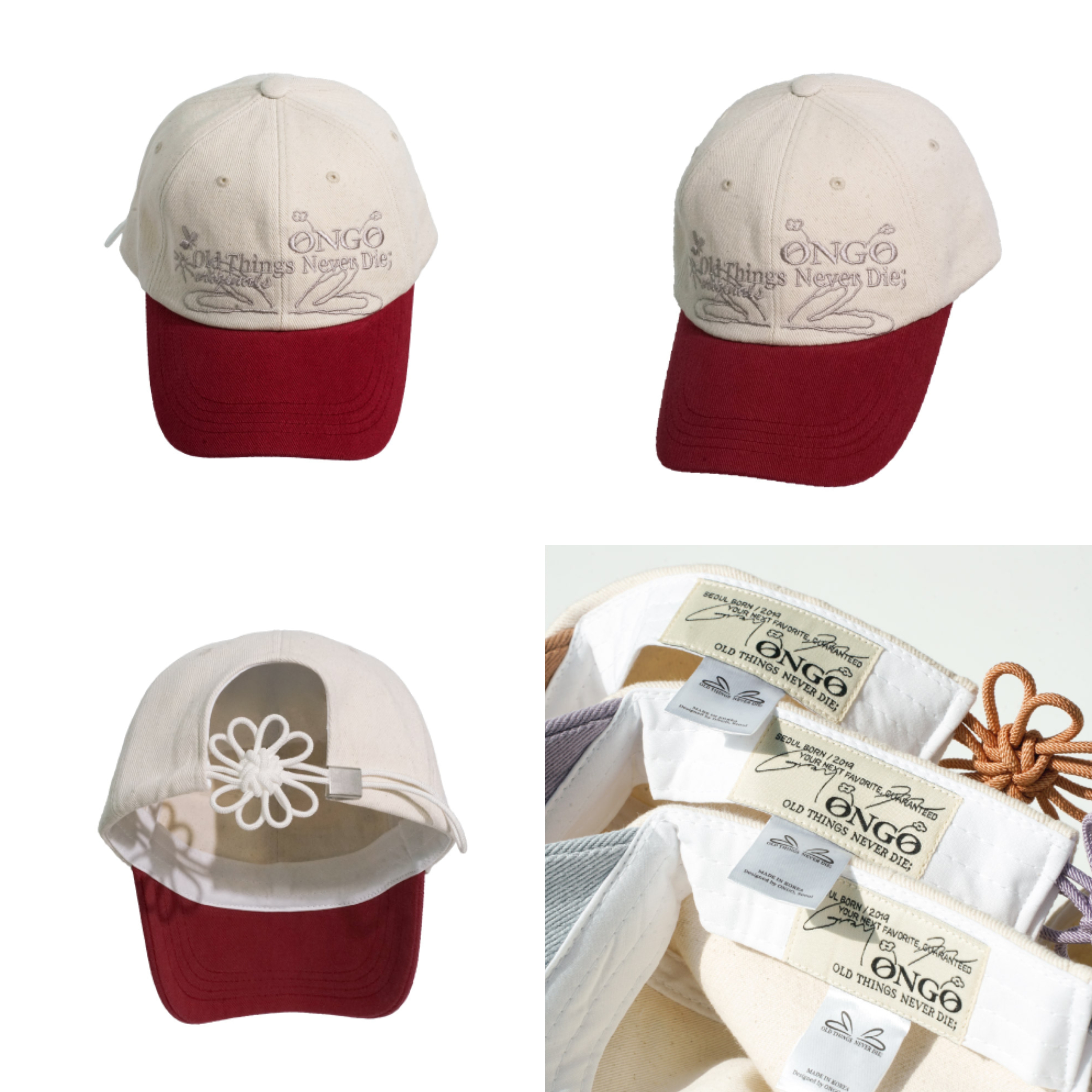花花繩結Cap帽 FLOWER KNOT CAP