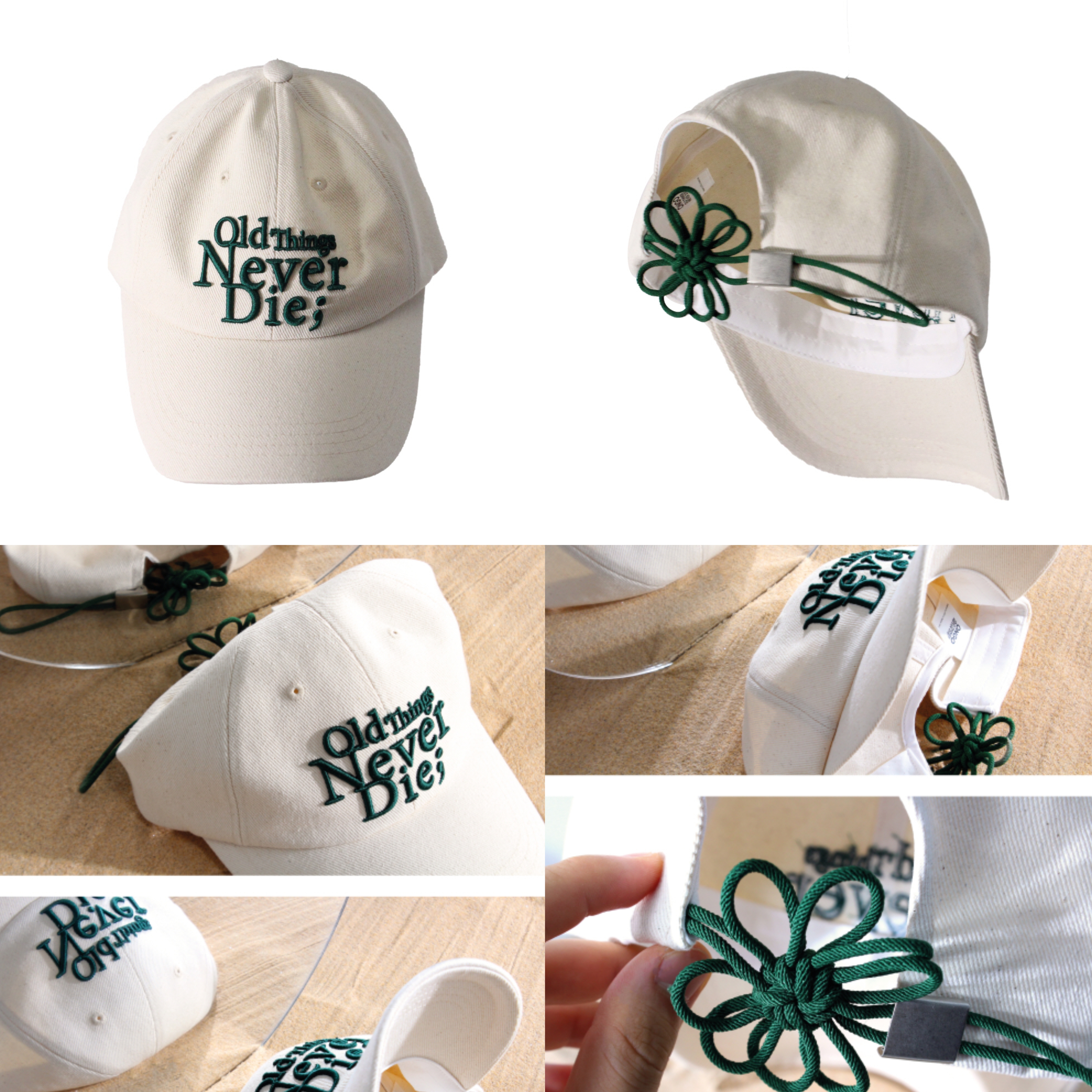 花花繩結Cap帽 FLOWER KNOT CAP
