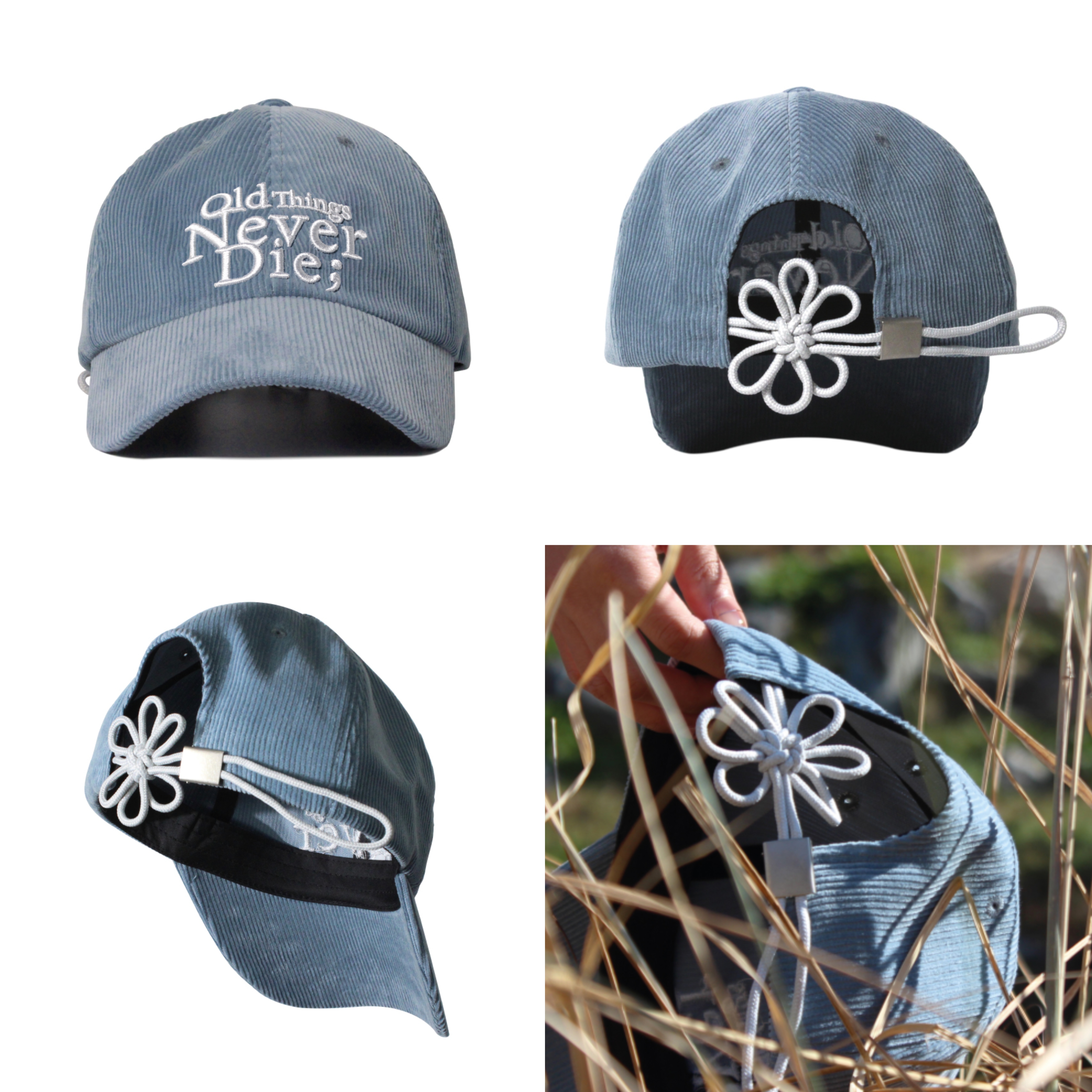 [CORDUROY] 花花燈芯絨KNOT CAP