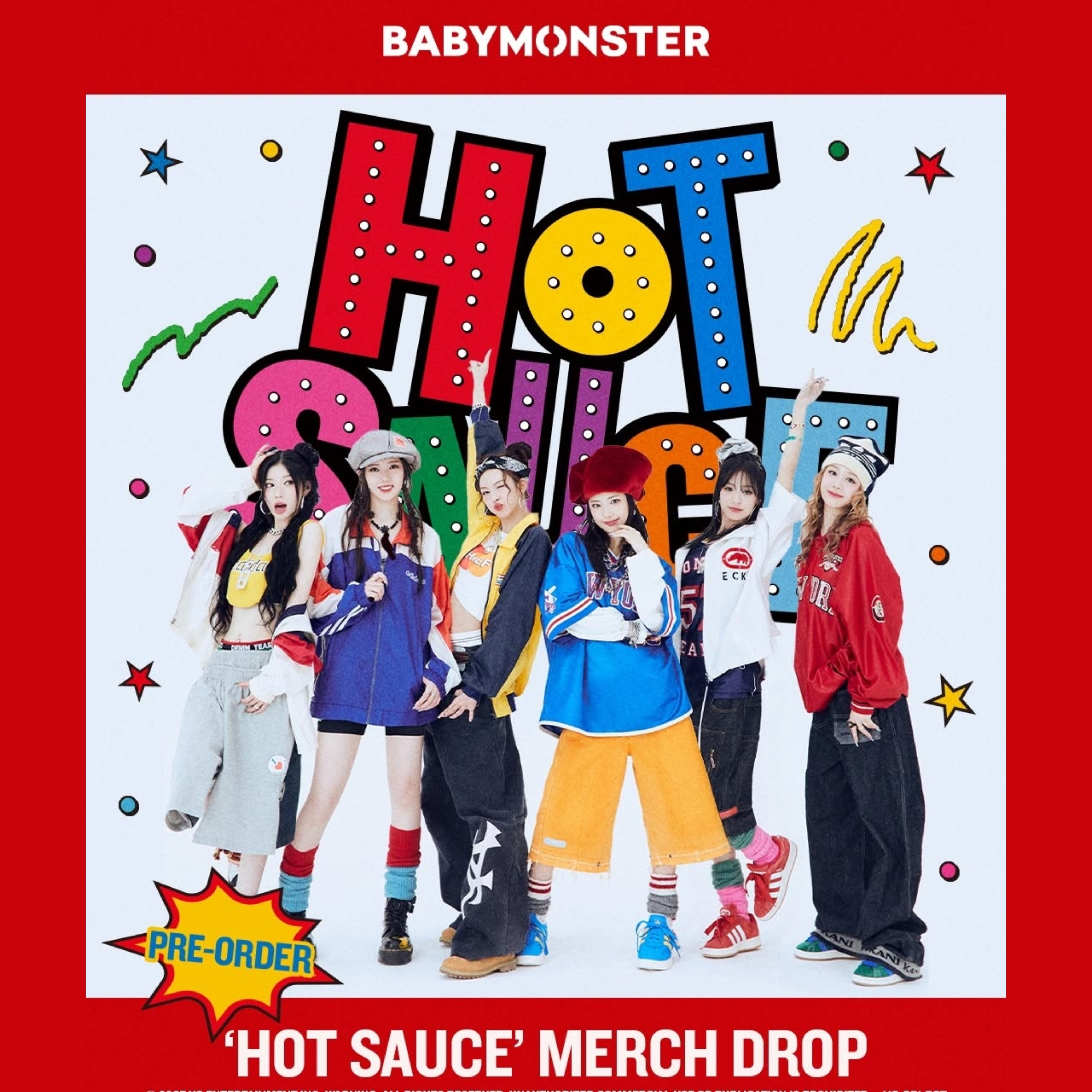 BABYMONSTER- <HOT SAUCE>官方周邊
