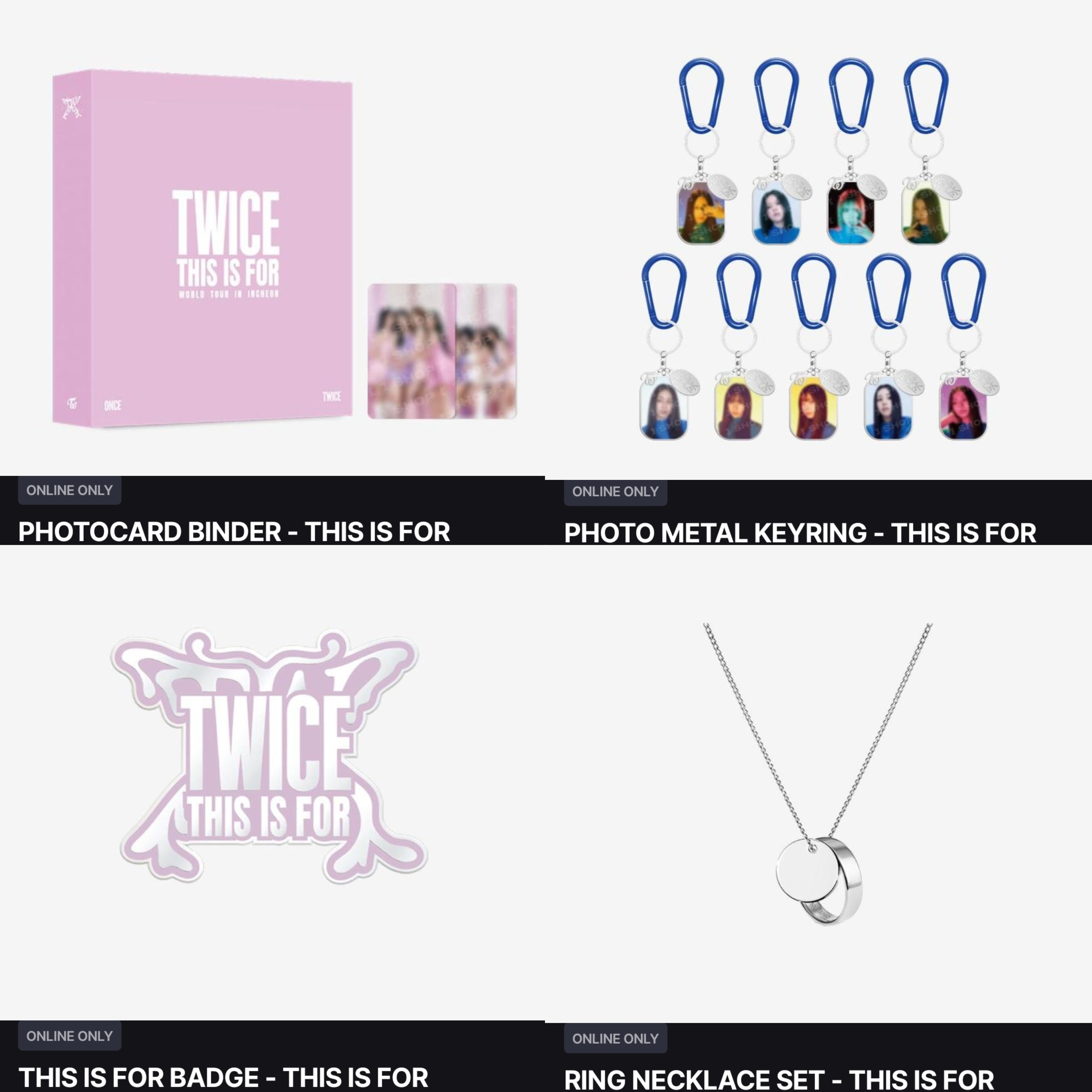 TWICE - This is For 演唱會官方週邊