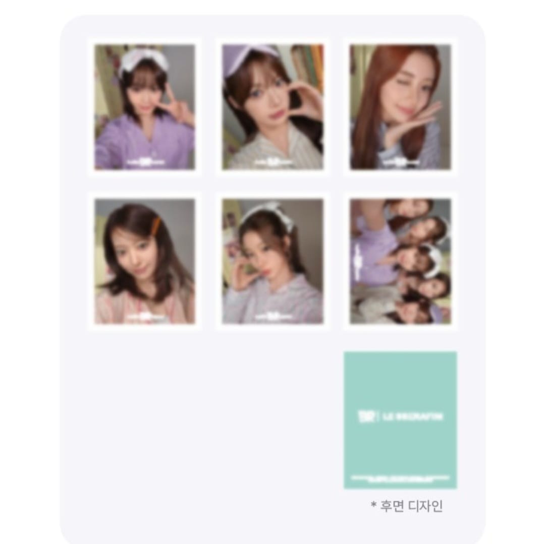 LE SSERAFIM x BR雪糕冰淇淋 迷你小卡組