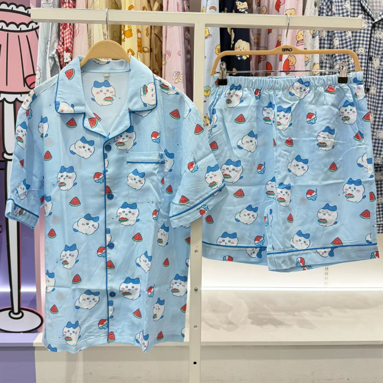 SPAO × Chiikawa 吉伊卡哇夏日睡衣套裝