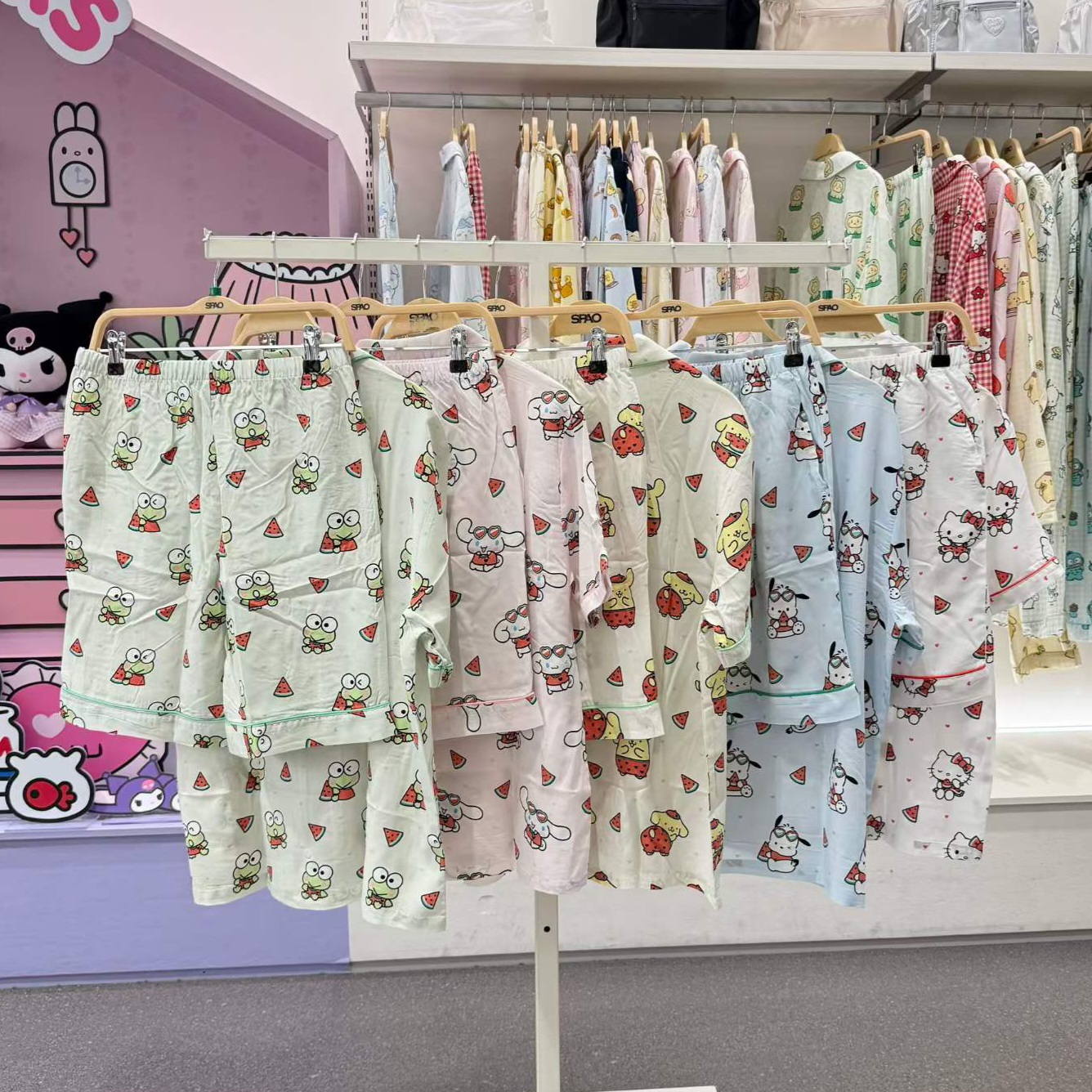 SPAO x 三麗鷗(Sanrio) - 短袖睡衣