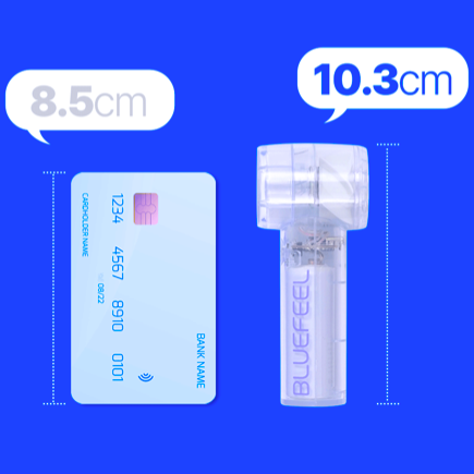 BLUEFEEL - 迷你手風扇連透明拉鍊袋
