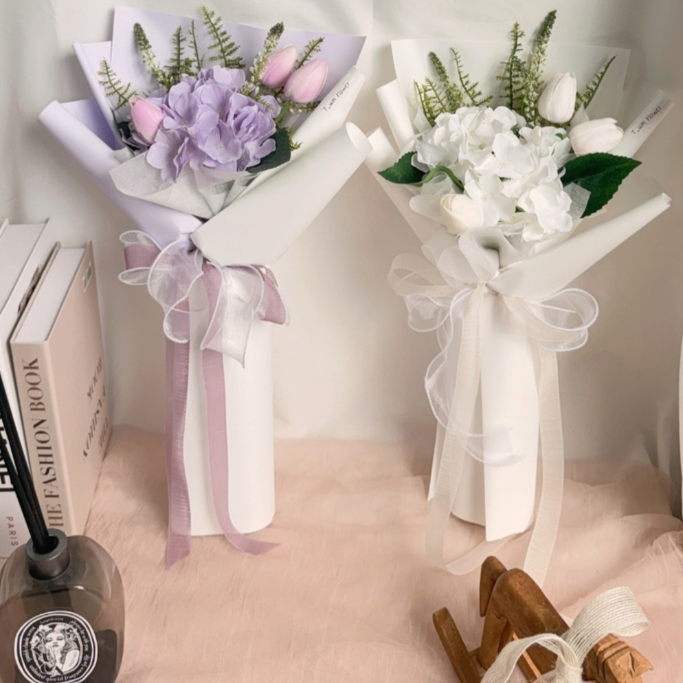 繡球花鬱金香花束💐🌷代訂