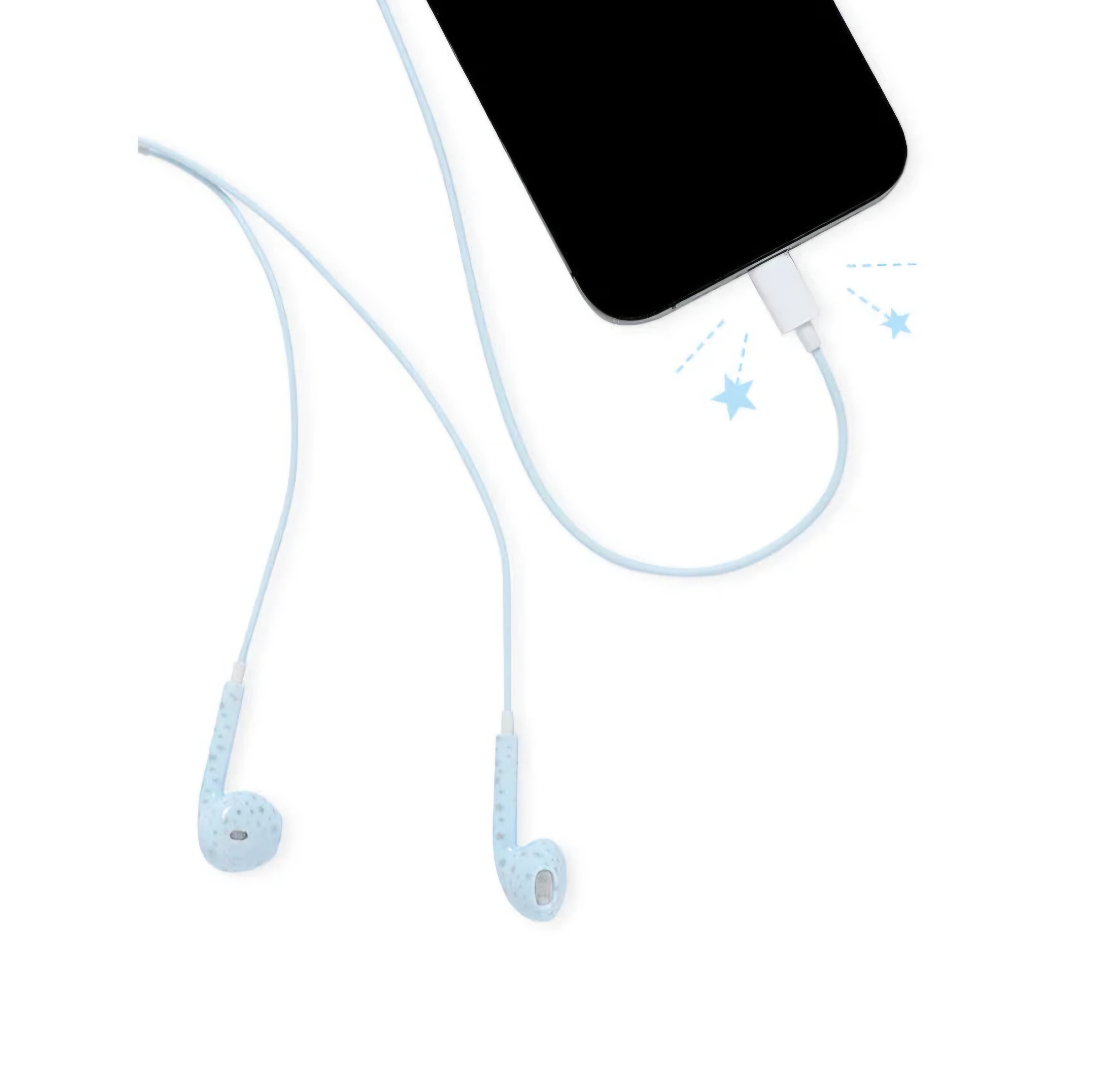 Almost Blue 粉色星星雪點耳機