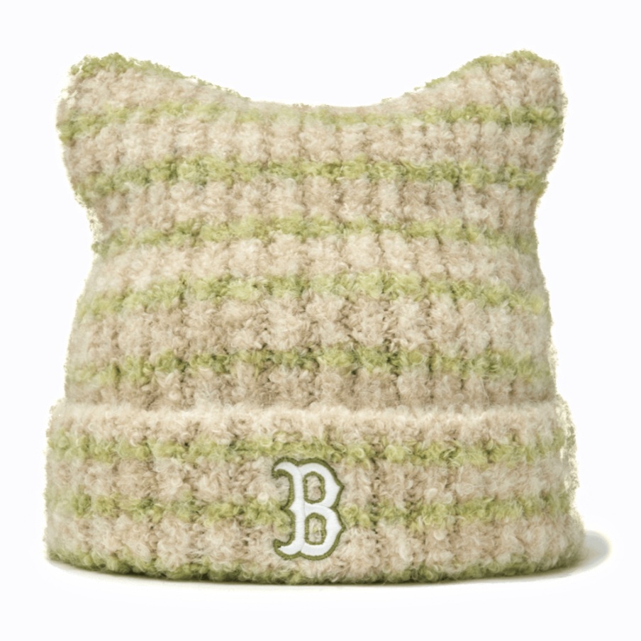 (Karina(aespa)/TWS同款) MLB 新款貓貓耳朵毛帽