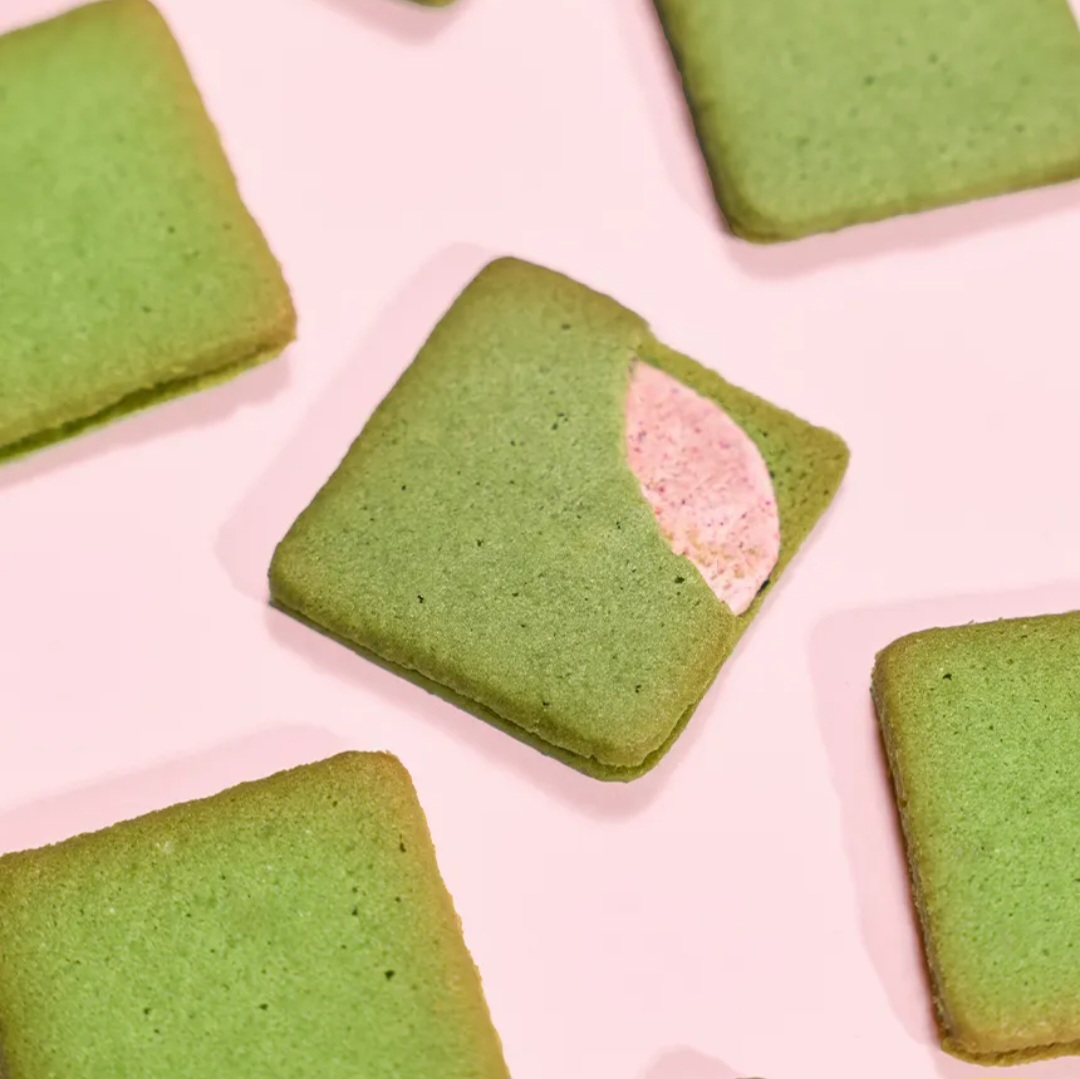 草莓綠茶夾心餅