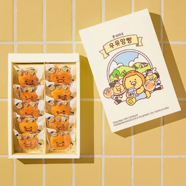 春植牛奶餡甜麵包 (10個入)