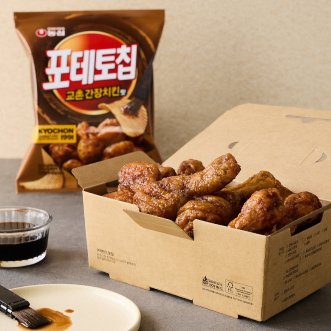 農心 醬油味橋村炸雞薯片 (2包入)